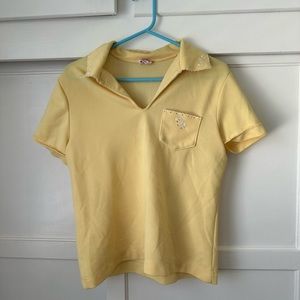 Yellow 70s Collared Shirt